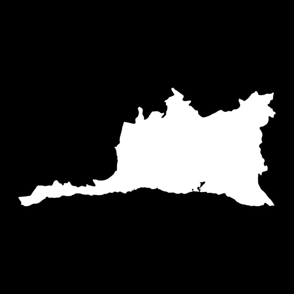 Santiago de Cuba province map, administrative division of Cuba. illustration. vector