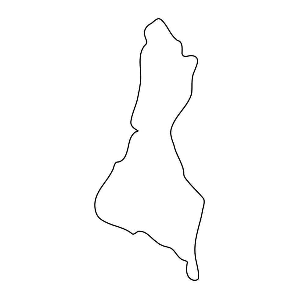 Luuka district map, administrative division of Uganda. illustration. vector