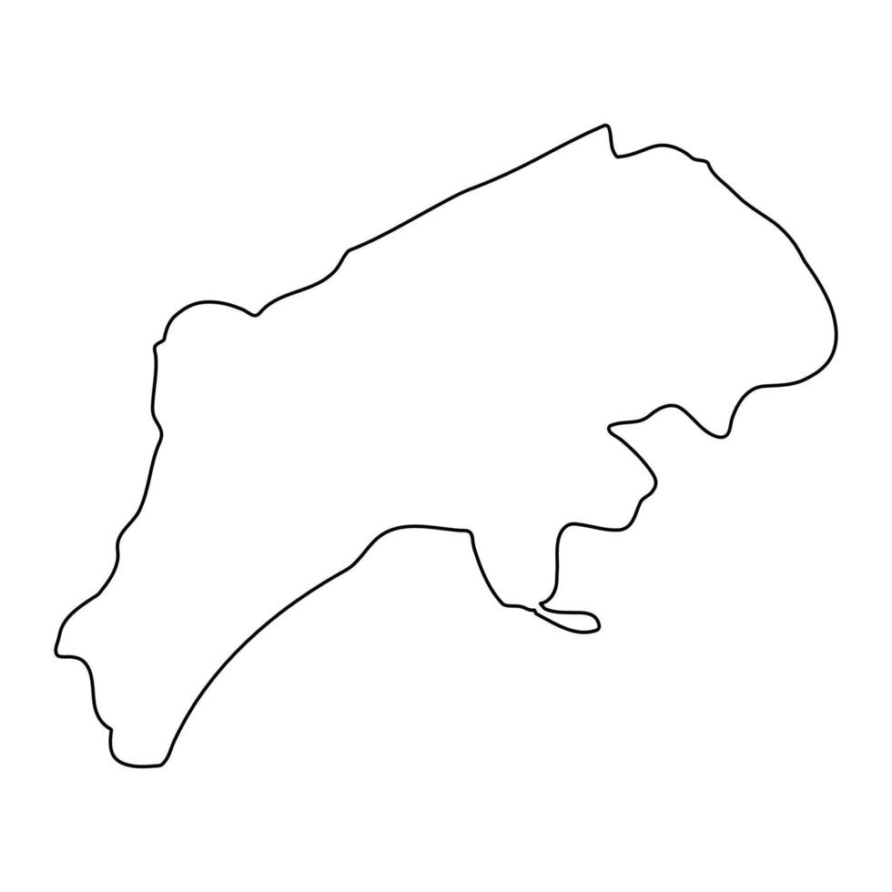 Rubirizi district map, administrative division of Uganda. illustration. vector