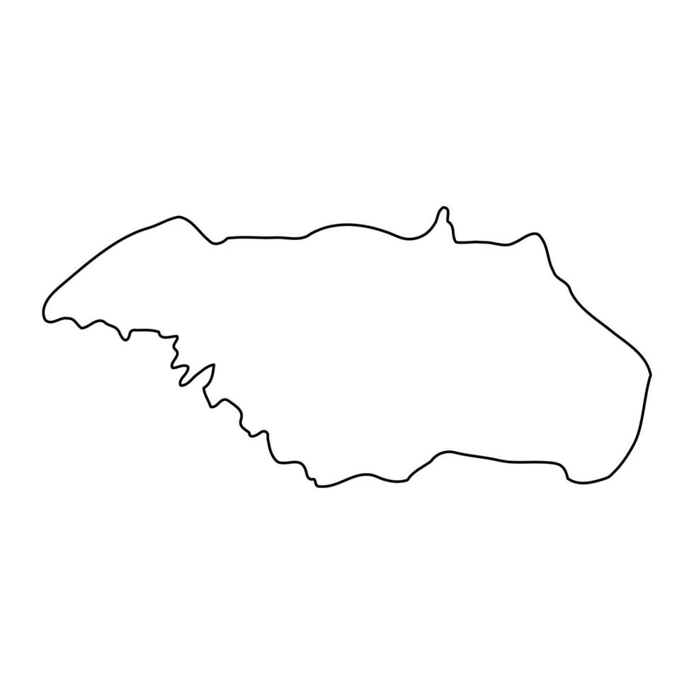 Otuke district map, administrative division of Uganda. illustration. vector