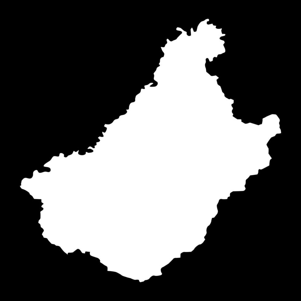 Chagang province map, administrative division of North Korea. illustration. vector