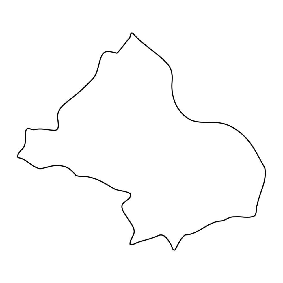 Kiboga district map, administrative division of Uganda. illustration. vector