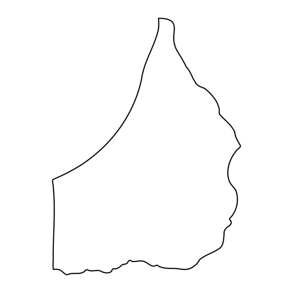 Nakapiripirit district map, administrative division of Uganda. illustration. vector
