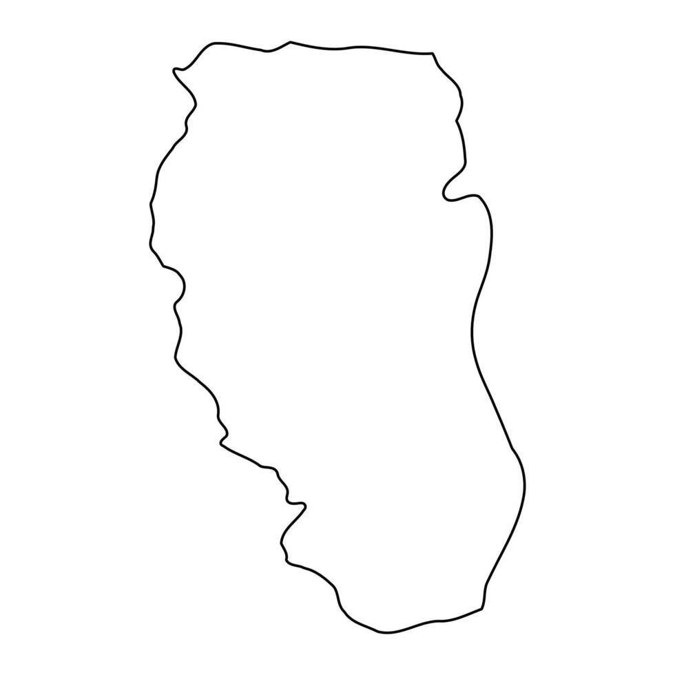 Kiruhura district map, administrative division of Uganda. illustration. vector