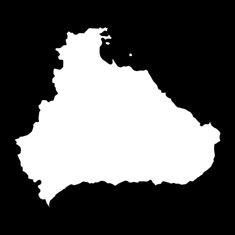 Kangwon province map, administrative division of North Korea. illustration. vector