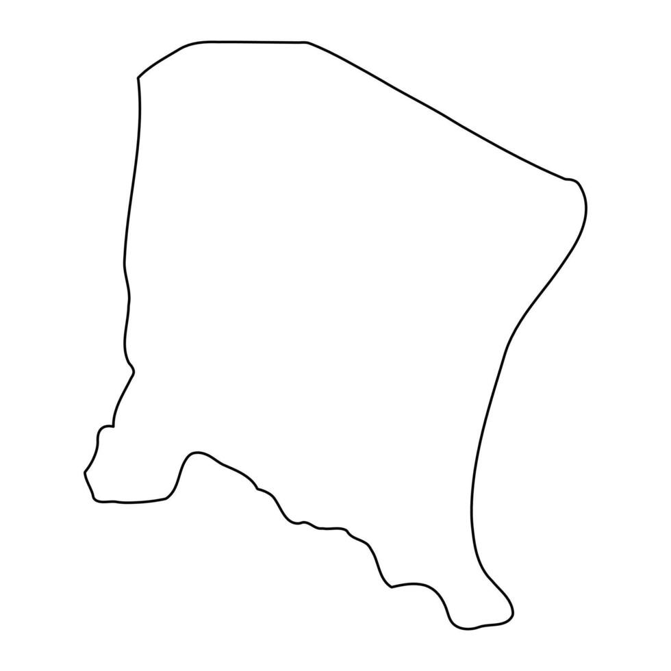 Yumbe district map, administrative division of Uganda. illustration. vector