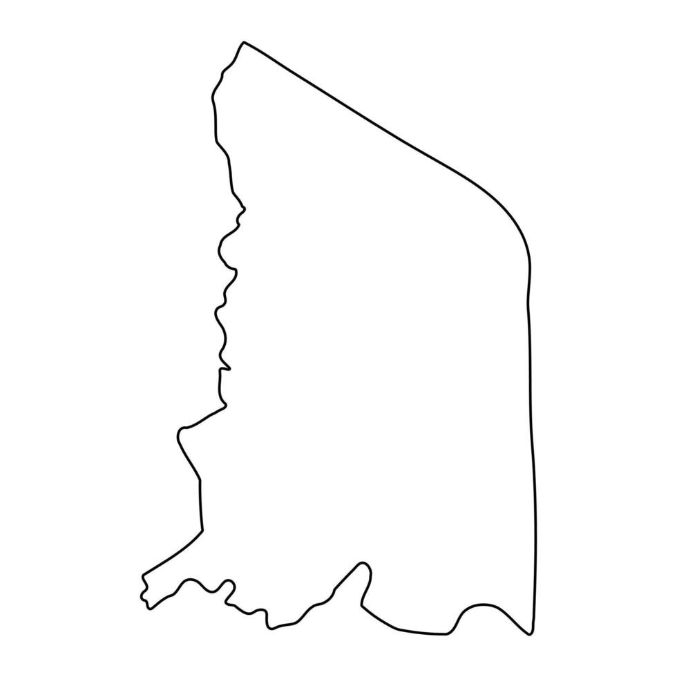 Katakwi district map, administrative division of Uganda. illustration. vector