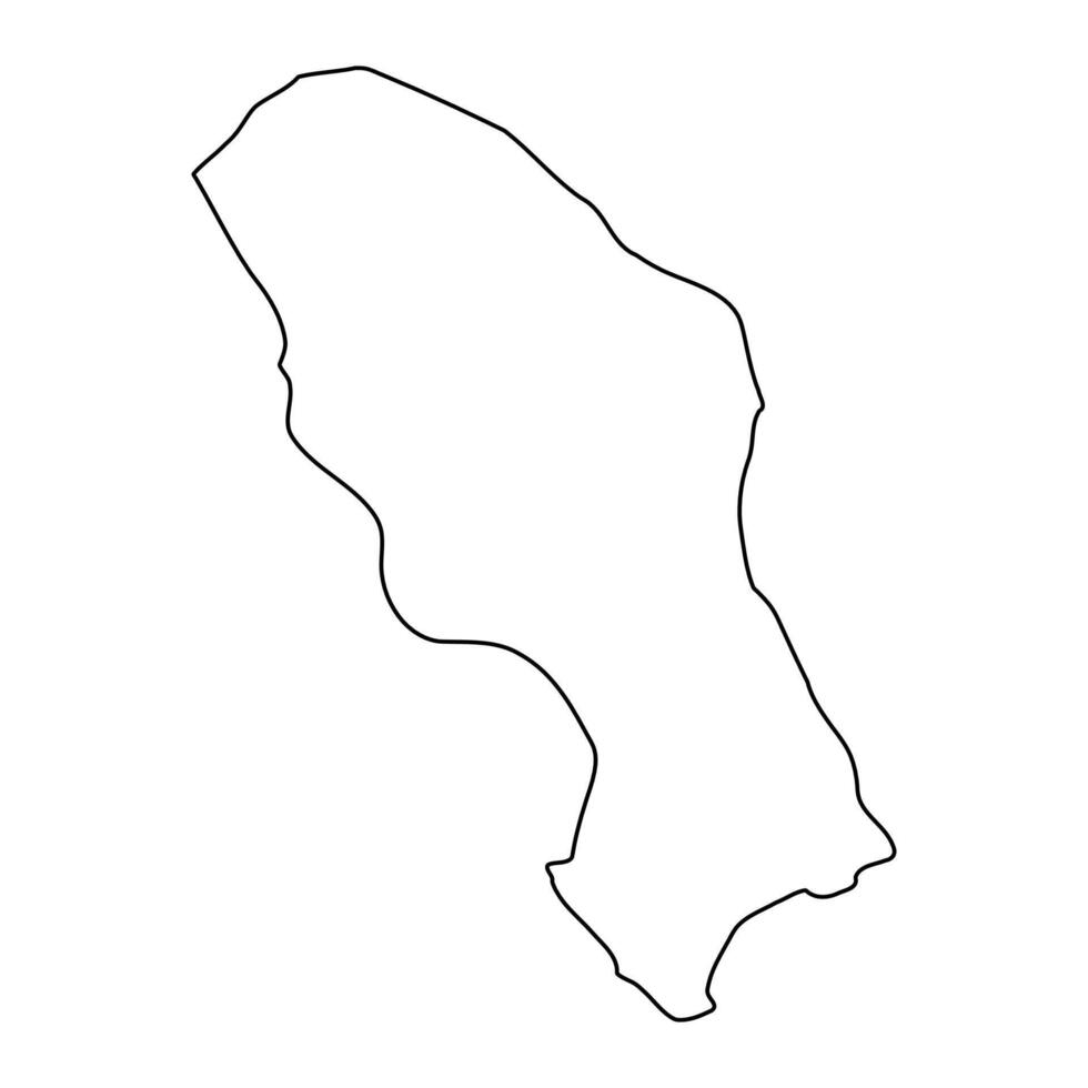Nakaseke district map, administrative division of Uganda. illustration. vector