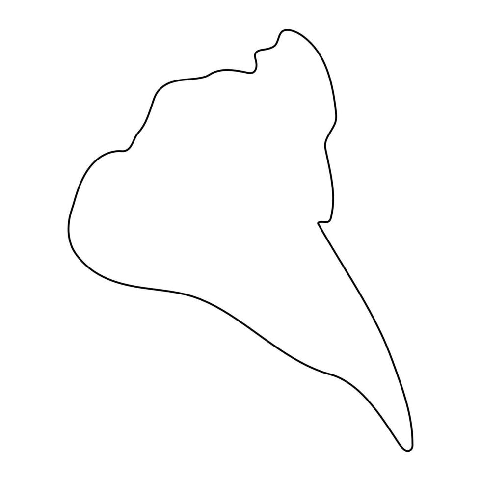 Kapchorwa district map, administrative division of Uganda. illustration. vector