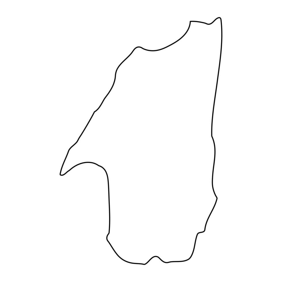 Koboko district map, administrative division of Uganda. illustration. vector