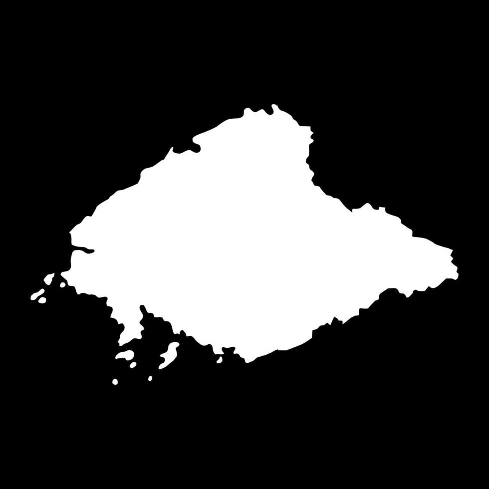 North Pyongan province map, administrative division of North Korea. illustration. vector