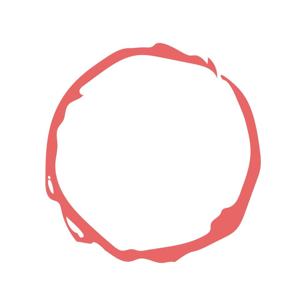 grunge circle brush strokes for frames vector