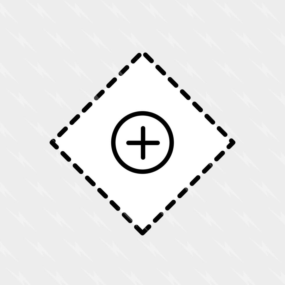 A plus sign icon on a white background vector