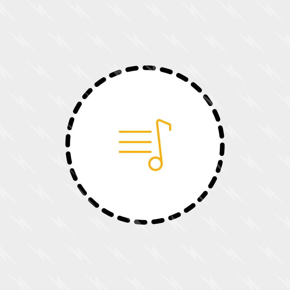 Music note icon illustration vector
