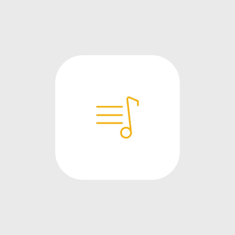 A music note icon on a white background vector