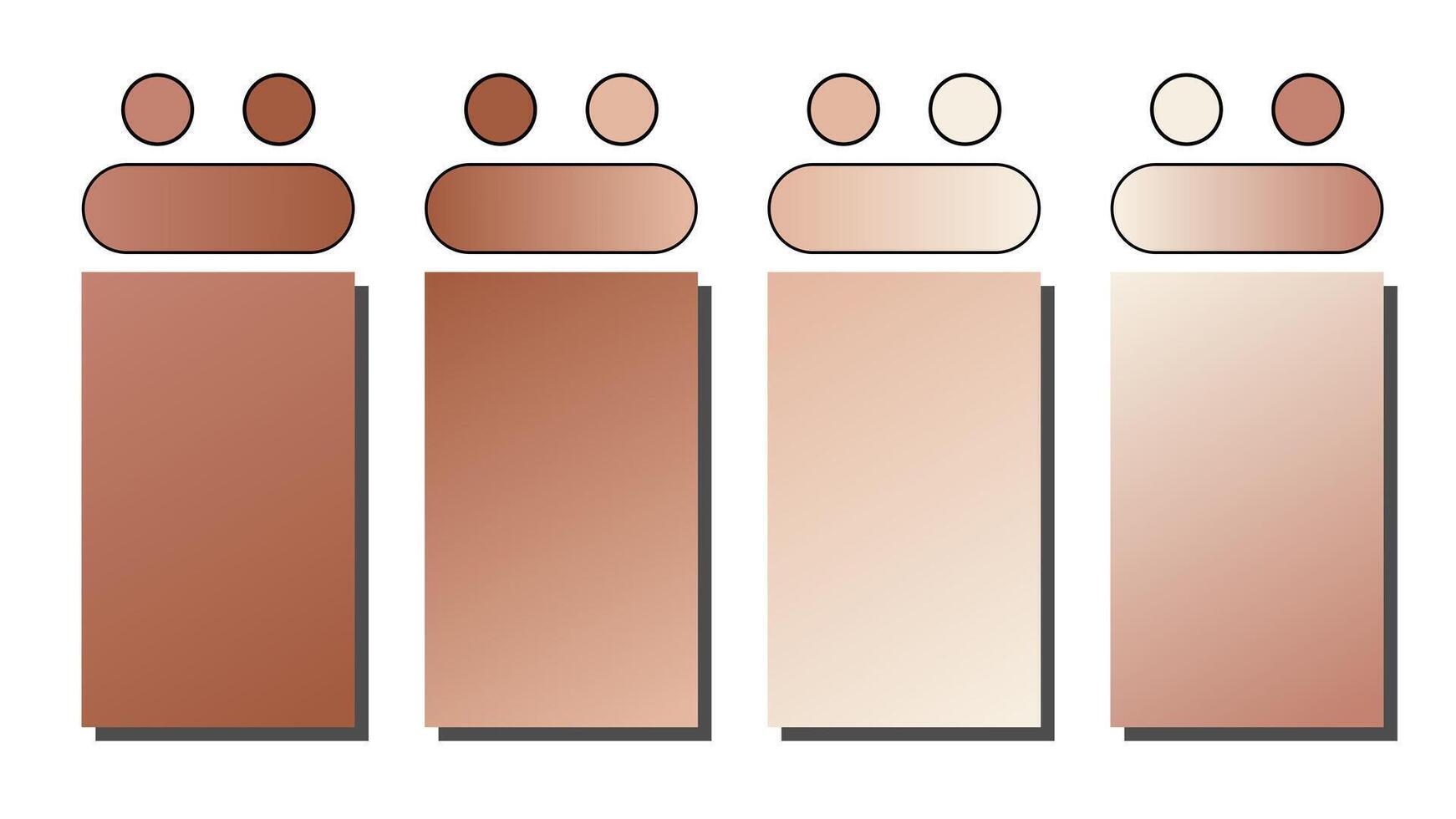 Set of gradient background. Cover set design with cream, peach, desert sun, coral color. Beautiful abstract gradient for covers, wallpapers, branding, business cards illustration vector