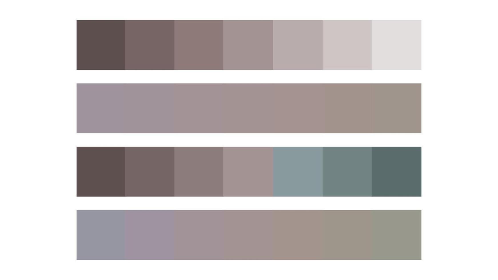 Coffee Pot color palette. Mono, analogous, complementary, triad color. Color palette for ui ux design. Abstract illustration for your graphic design vector