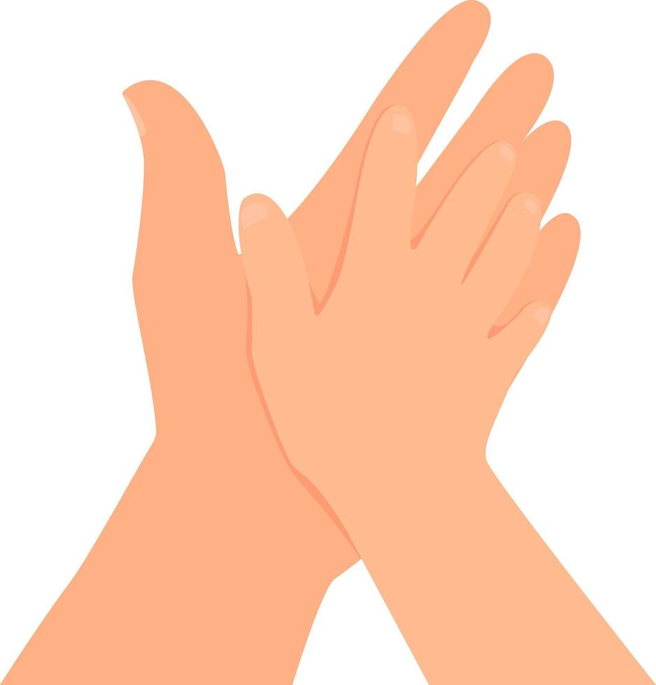 Hand of a child and an adult in a gesture of trust. vector