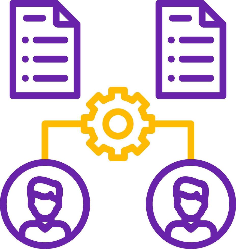 Onboarding Line Two Color Icon vector