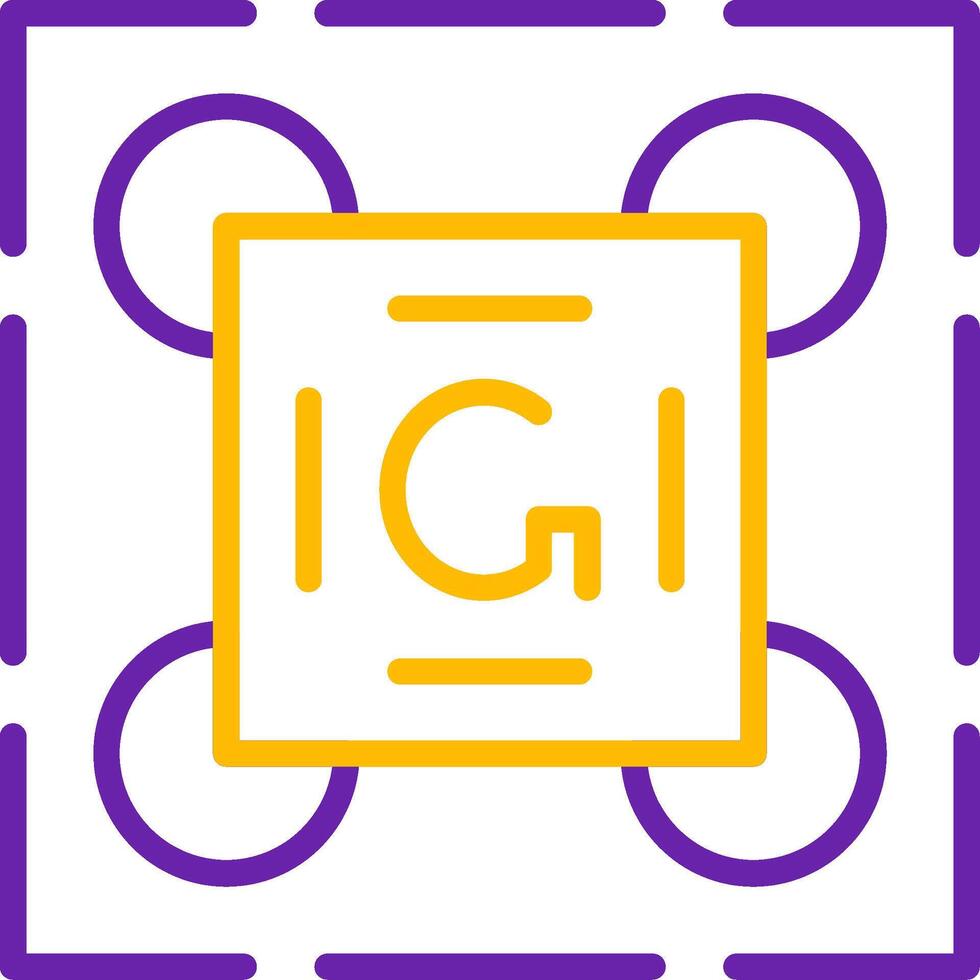 Gestalt Principles Line Two Color Icon vector