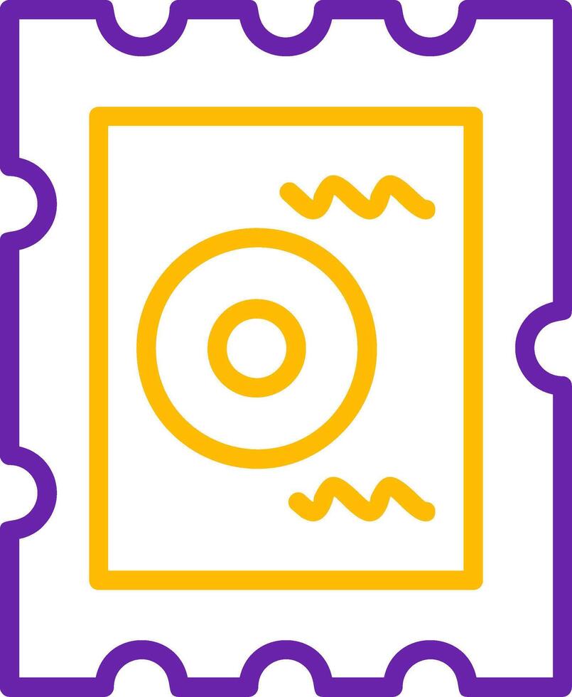 Chip Line Two Color Icon vector