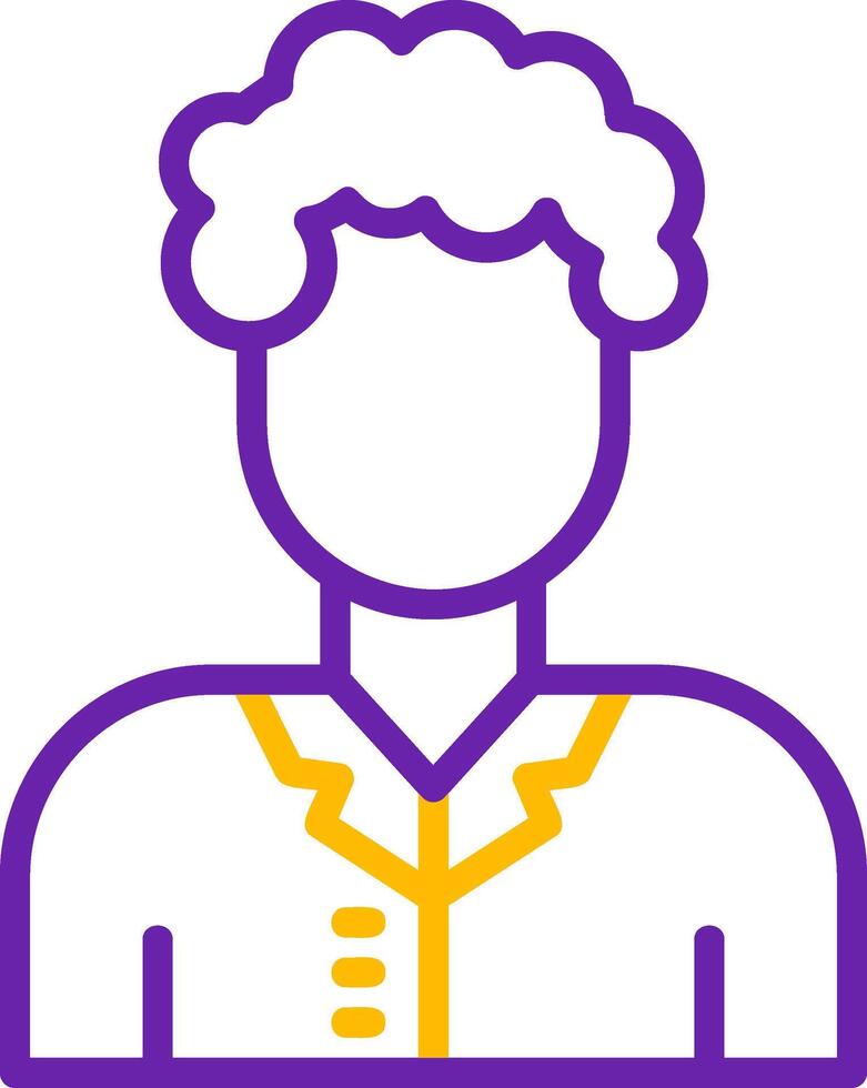 Teacher Line Two Color Icon vector