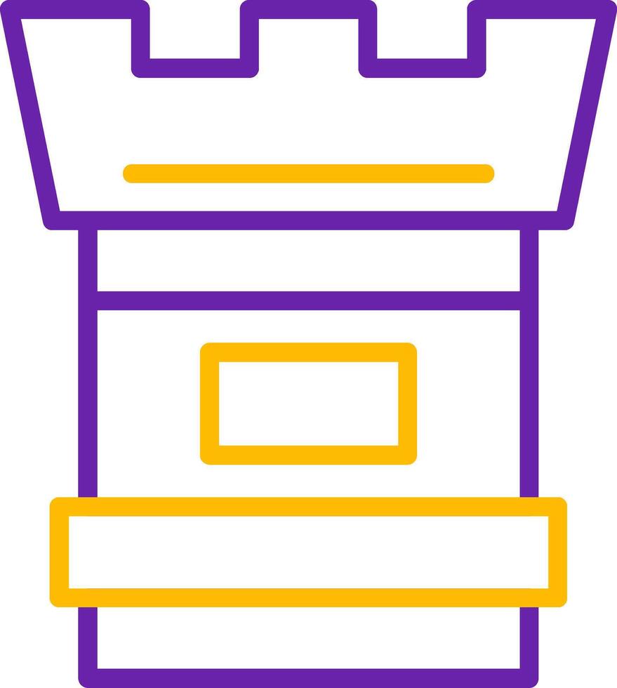 Camera Lens Line Two Color Icon vector
