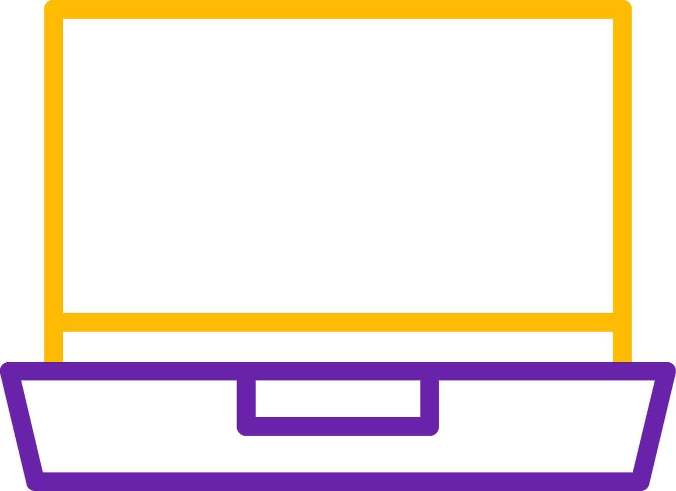 Laptop Line Two Color Icon vector
