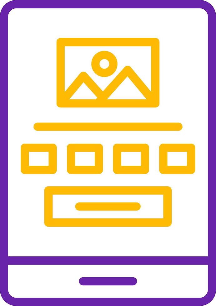High Fidelity Wireframe Line Two Color Icon vector
