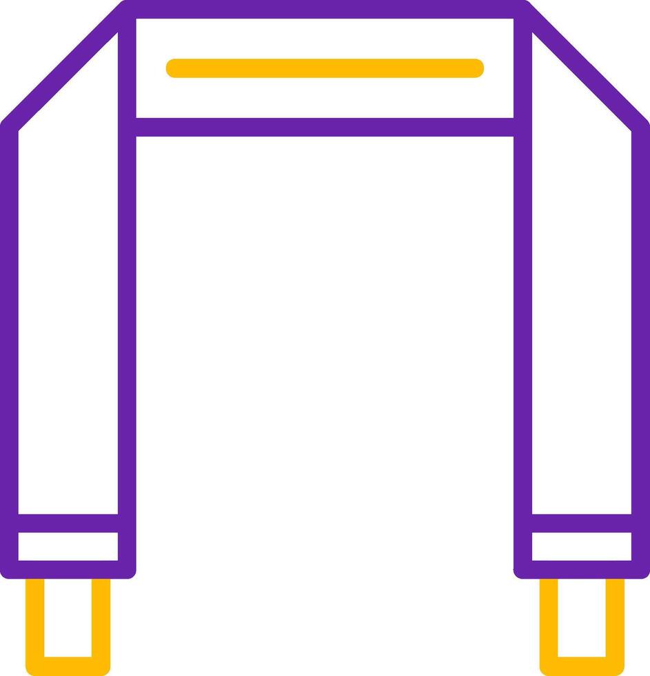 Camera Strap Line Two Color Icon vector