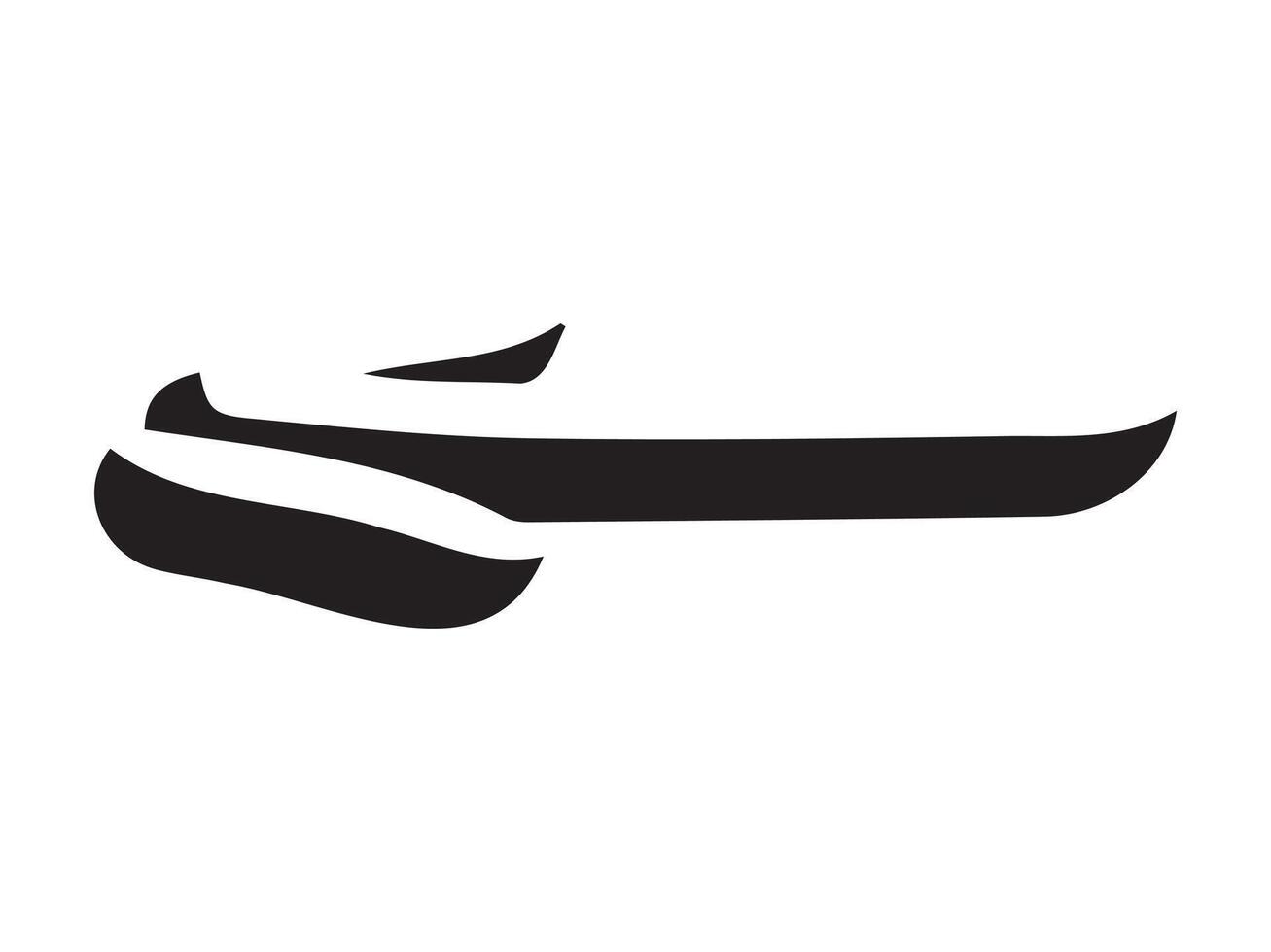 Hand-drawn straight volumetric black arrow isolated on a white background. Concept of direction, navigation, pointers, movement. Design element, symbol, and sign. Doodle style, sketch vector