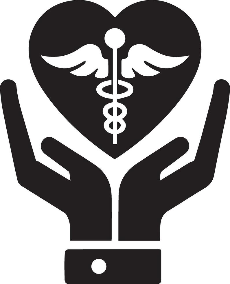 Silhouette Style Logos for Health Clinics vector