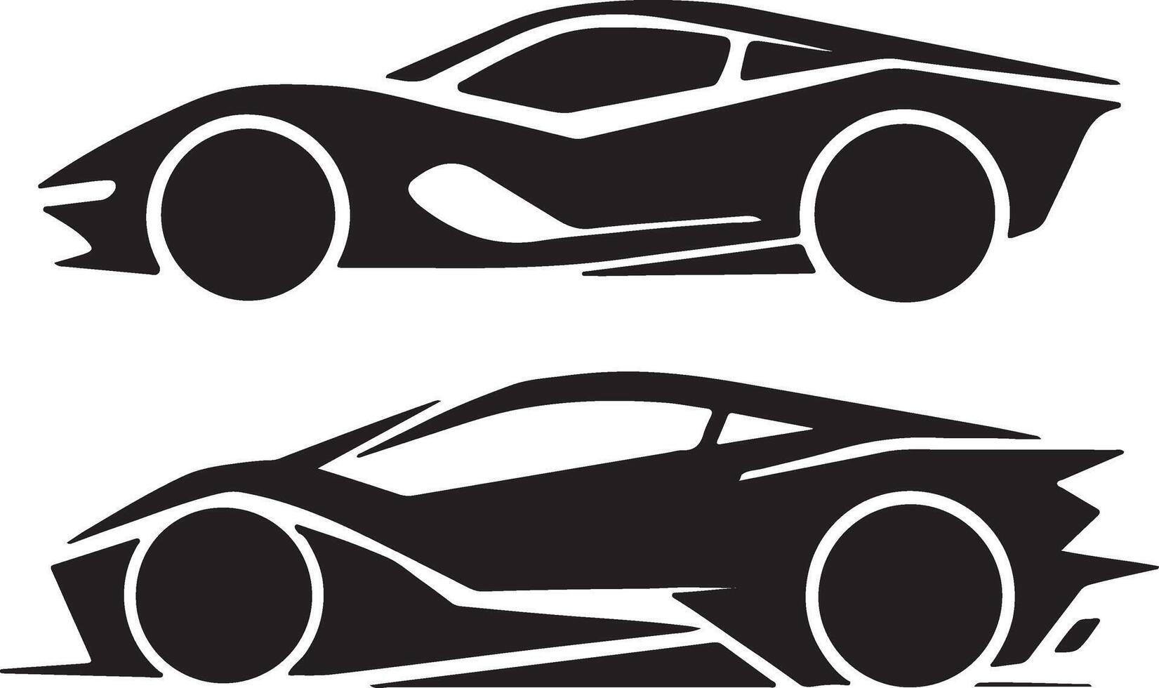 Car logo silhouette image on transparent background vector