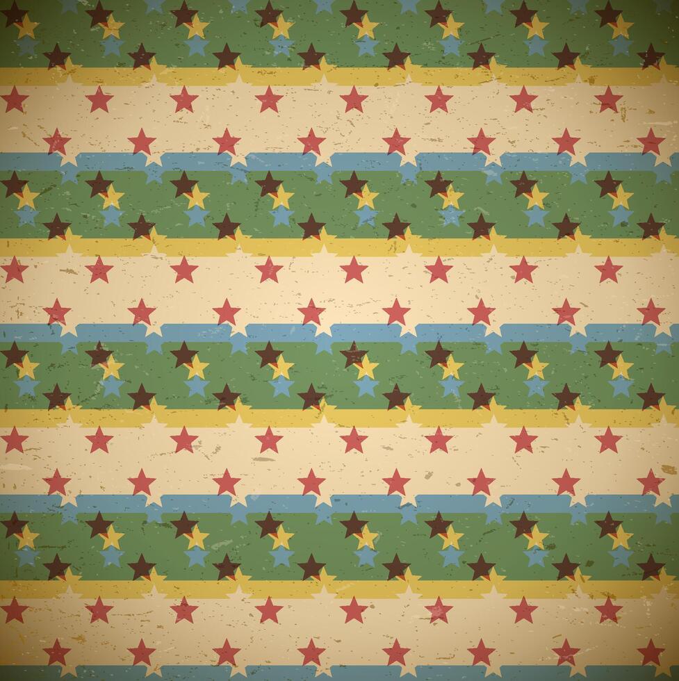 Seamless pattern with shifted stars vector