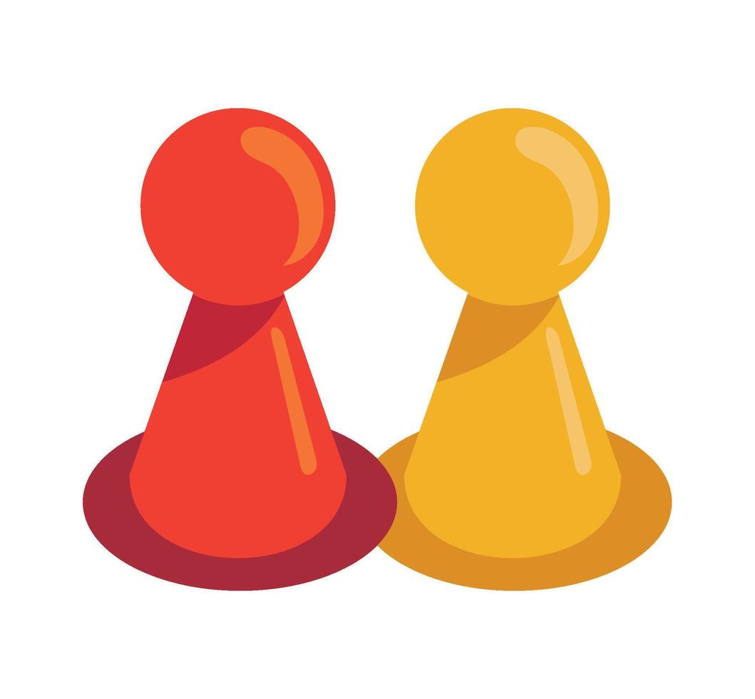 game ludo tokens illustration isolated vector