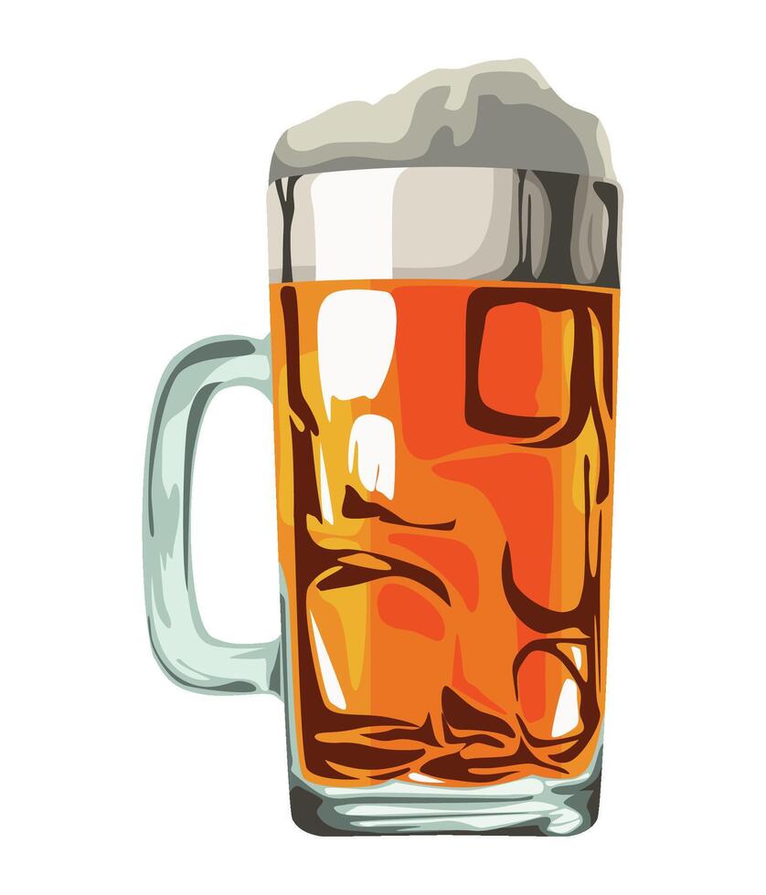 germany beer glass mug illustration vector