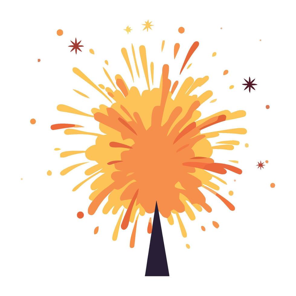 firework exploding celebrating icon isolated isolated vector