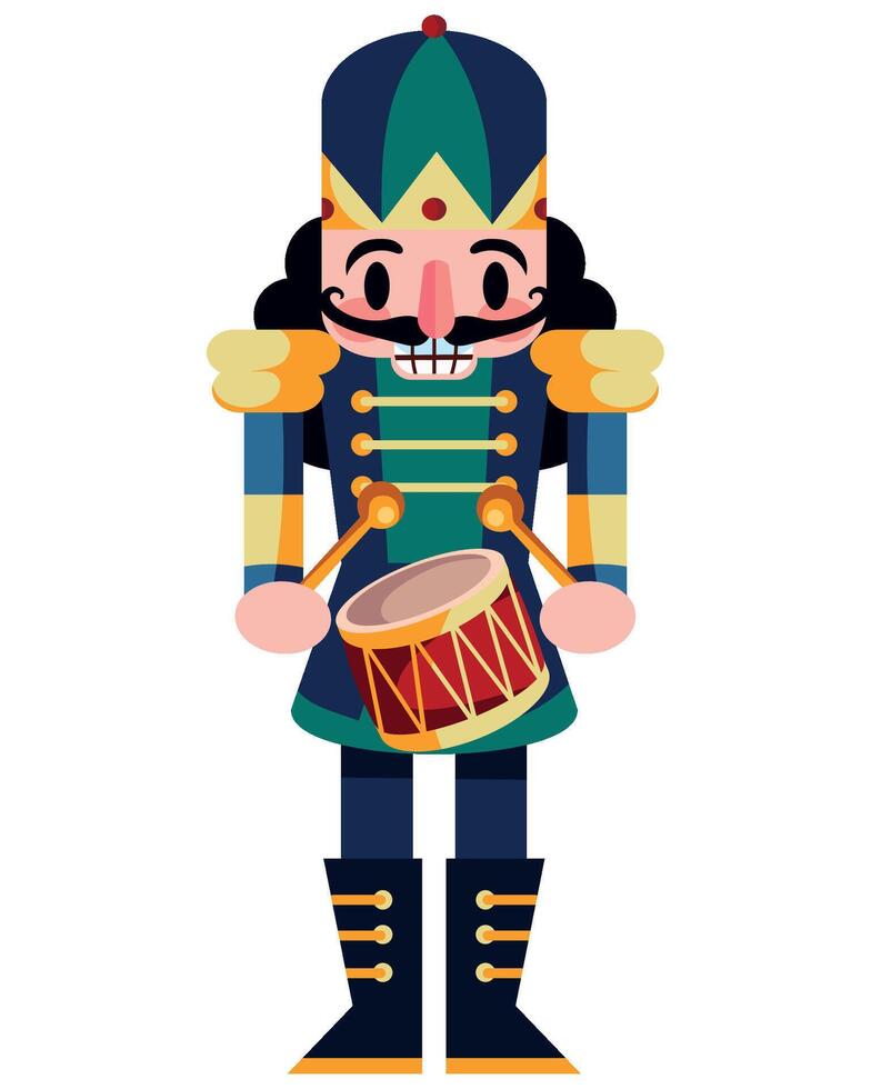 christmas nutcracker cute illustration isolated vector