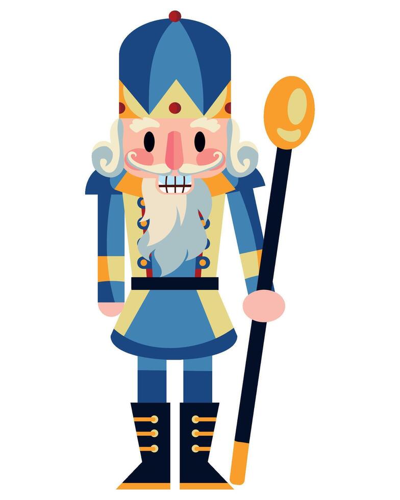christmas nutcracker soldier illustration isolated vector