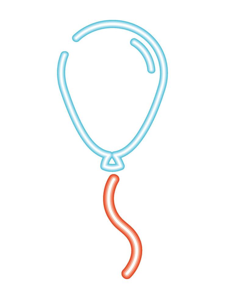 helium neon balloon icon isolated vector