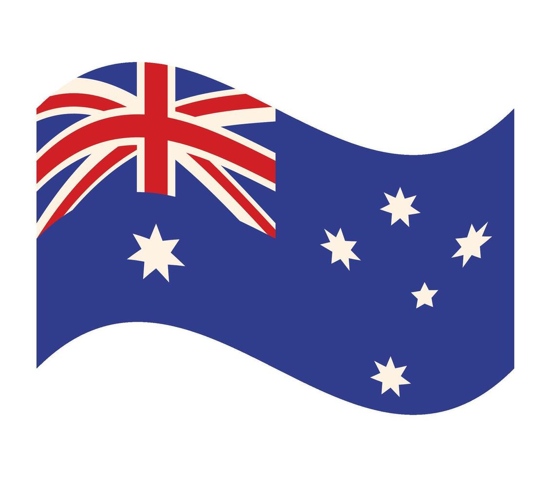 australia day national flag illustration isolated vector