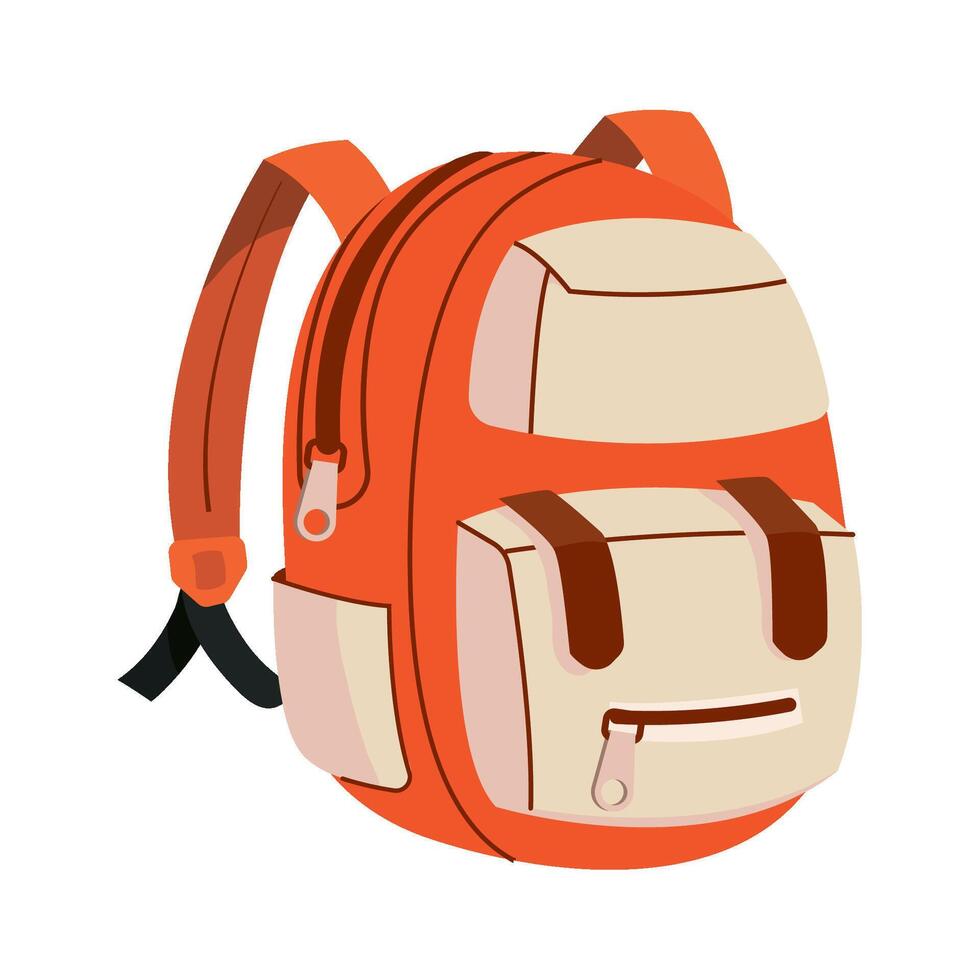 back to school bag icon isolated vector