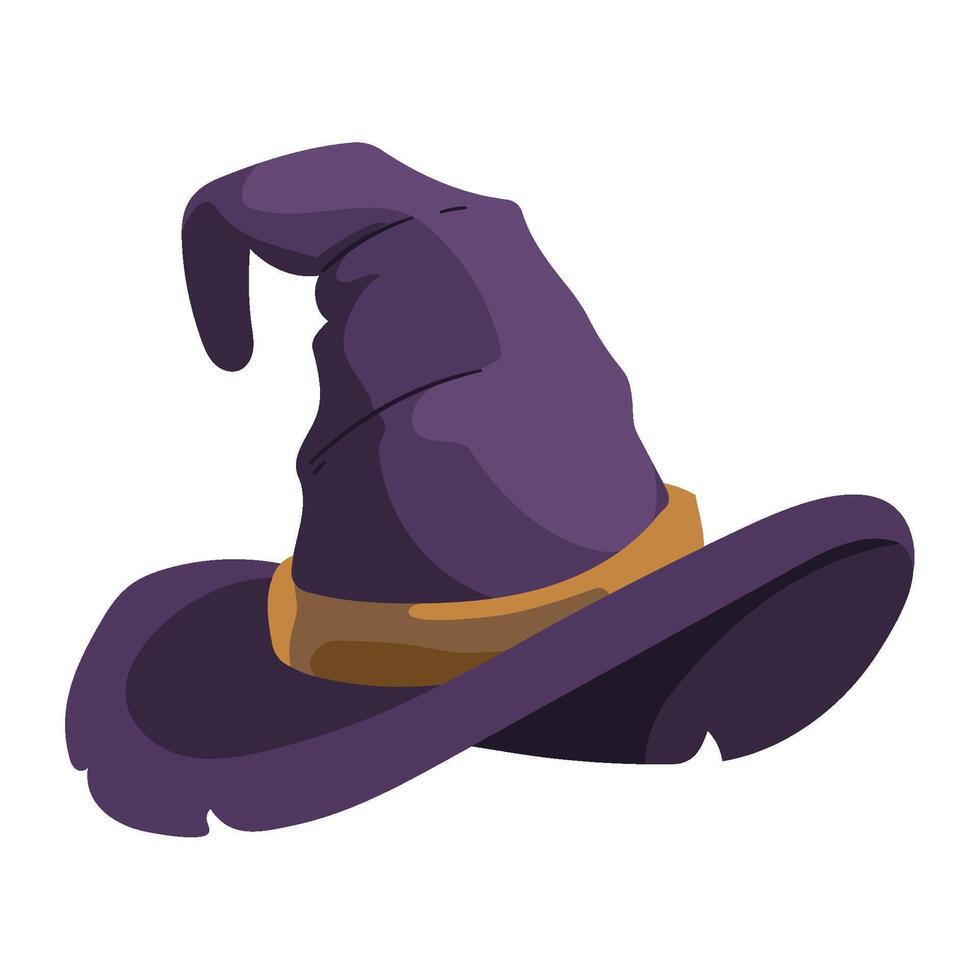 halloween witch hat vector