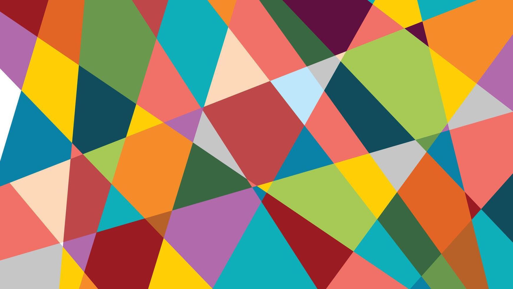 Colorful abstract background with triangles vector