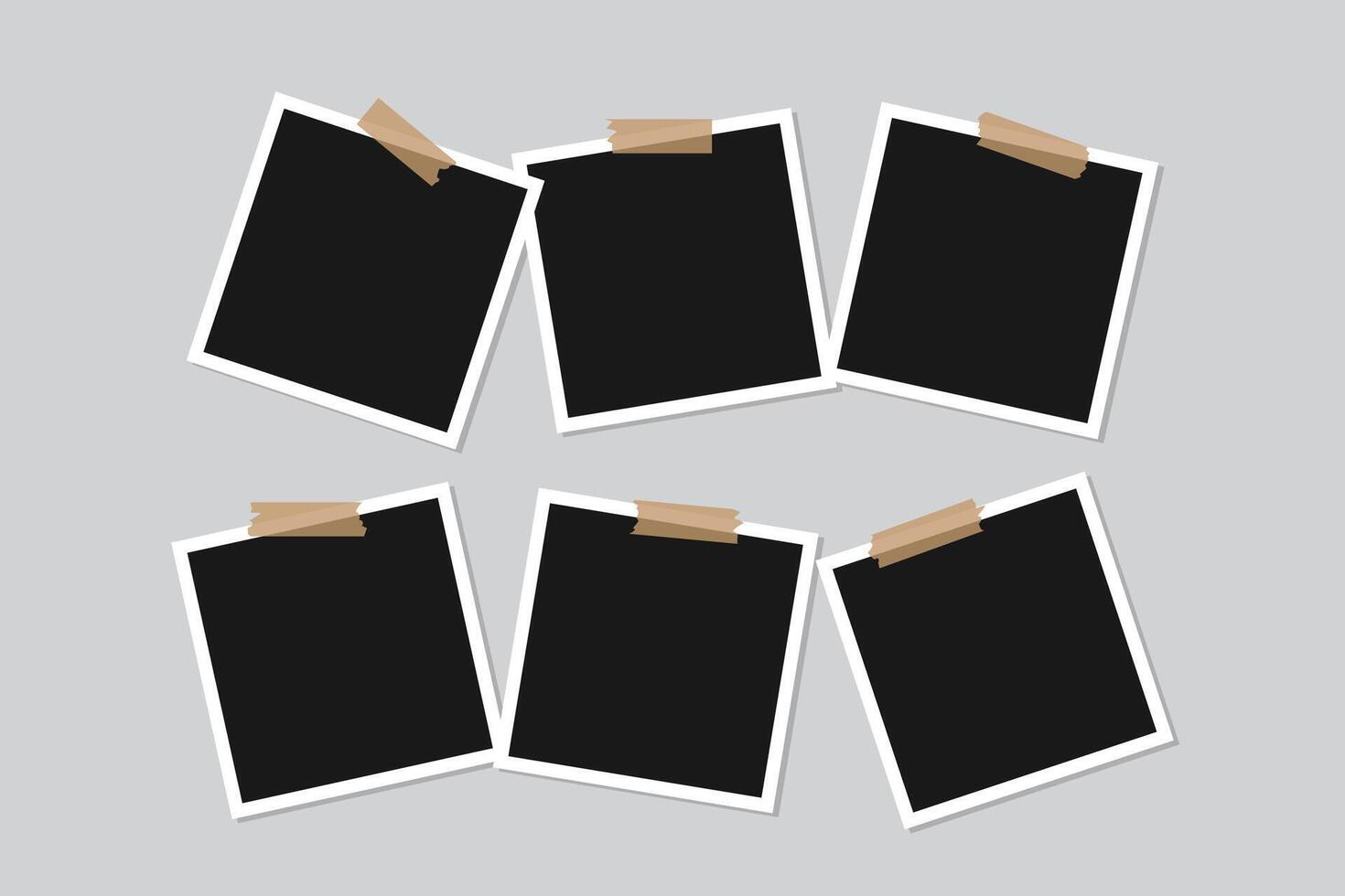 Collage art template attractive design vector