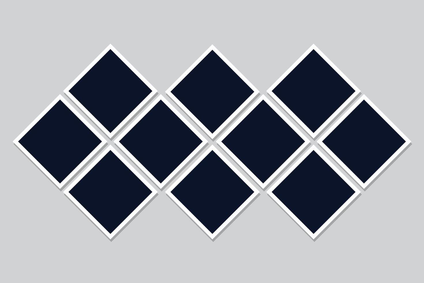 Collage Frames Template Flat Design Background vector