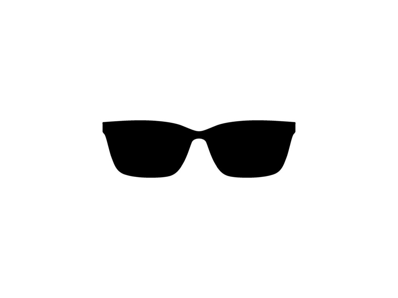 Sun Eye Glasses Silhouette, Front View, Flat Style, can use for Pictogram, Logo Gram, Apps, Art Illustration, Template for Avatar Profile Image, Website, or Graphic Design Element vector