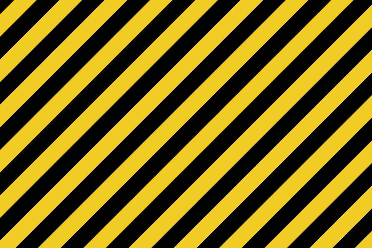 Black and yellow diagonal line striped pattern . Warning striped rectangular background . illustration vector
