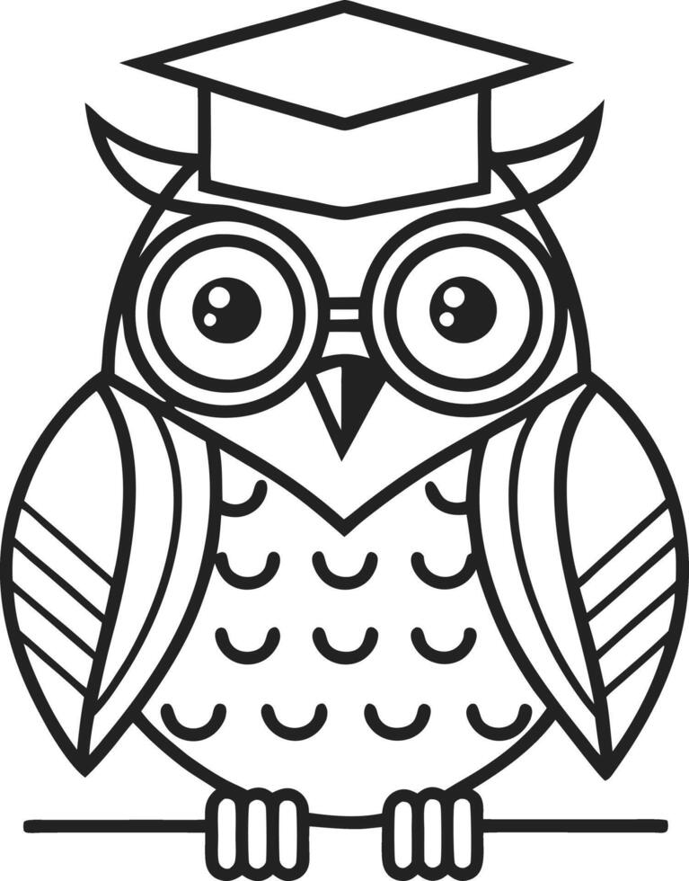 teachers day owl illustration vector