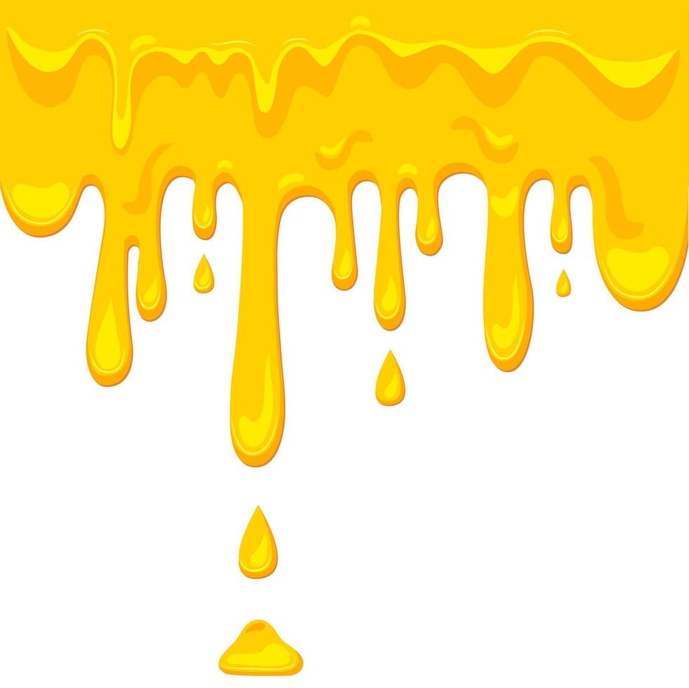 cheese pattern drips of melted cheese with drops vector